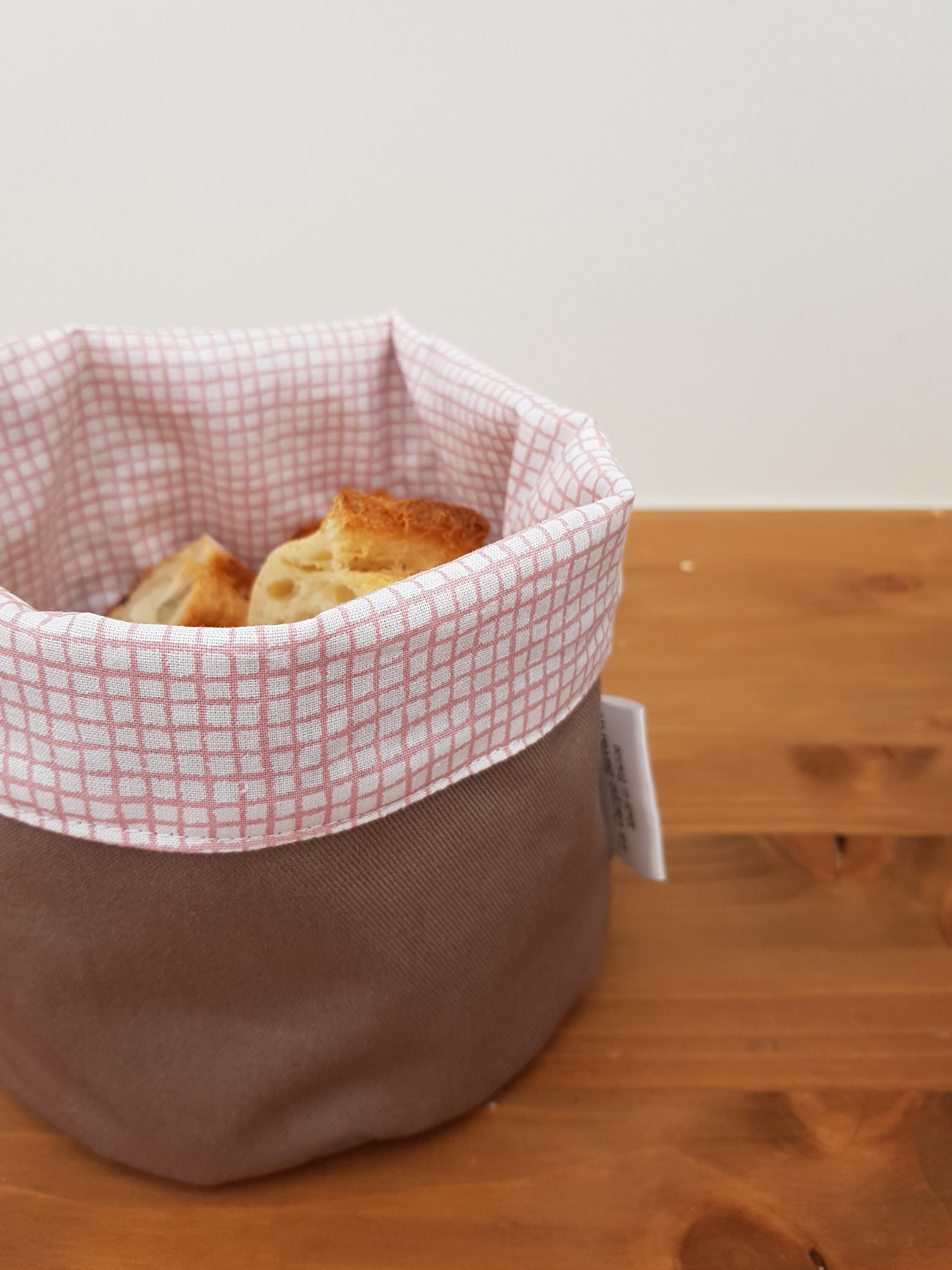 Panière Réversible - Taupe Pêche Panière à Pain Vide-Poche