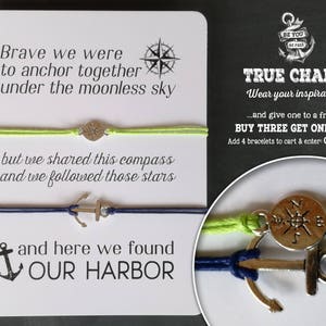Couples Wish Bracelet Gift Card: Compass & Anchor Jewelry