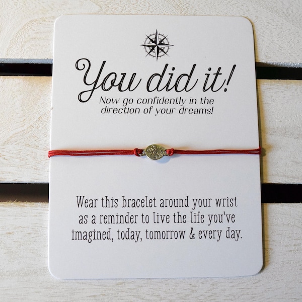 Congratulations Wish Bracelet: Graduation, New Job Gift