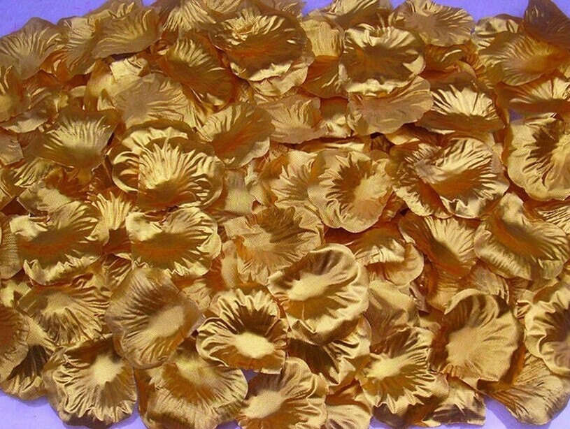 Gold 1000 Pcs Silk Rose Petals Fake Petals for Wedding Decoration Festive Supplies Gold 1000 Pcs Silk Rose Petals Fake Petals for Wedding Decoration Festive Supplies