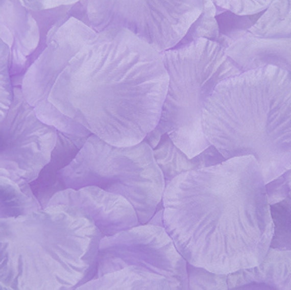 WOVELOT 1000Pcs Violette en Soie de petales de Rose pour Le Mariage Decoration Confetti Malva 