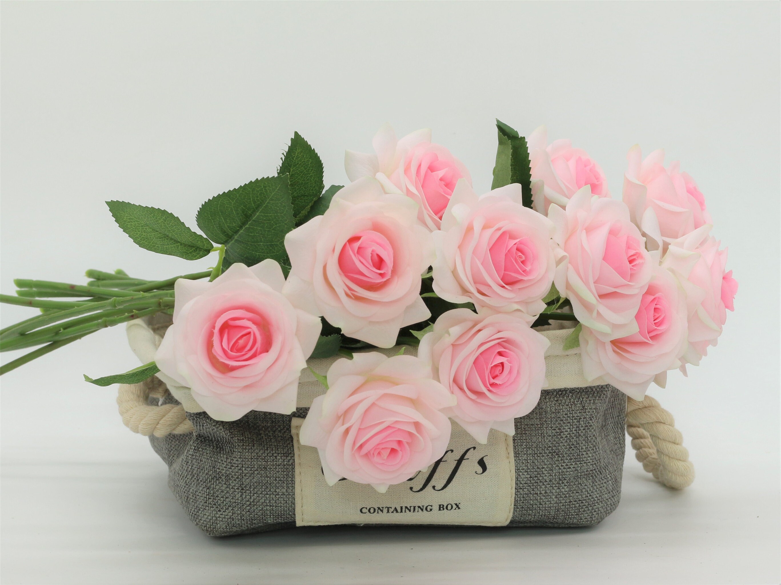 Light Pink Wedding Flowers Baby Pink Roses Silk Latex Flowers | Etsy