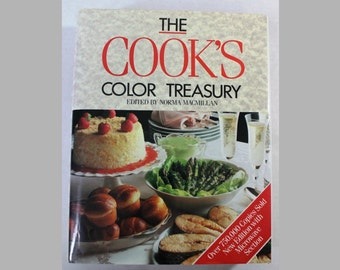 The Cook's Color Treasury - Hardcover Vintage Cookbook 1987 - 761 pages - recipes