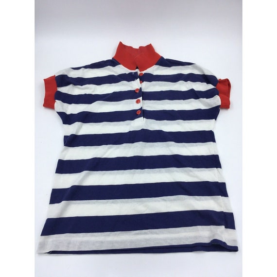 red white and blue polo shirt womens