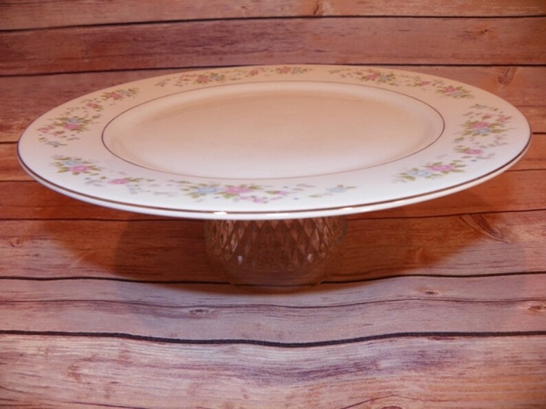 Beautiful Serving Platter Made of Vintage Glassware