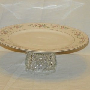 Beautiful Serving Platter Made of Vintage Glassware