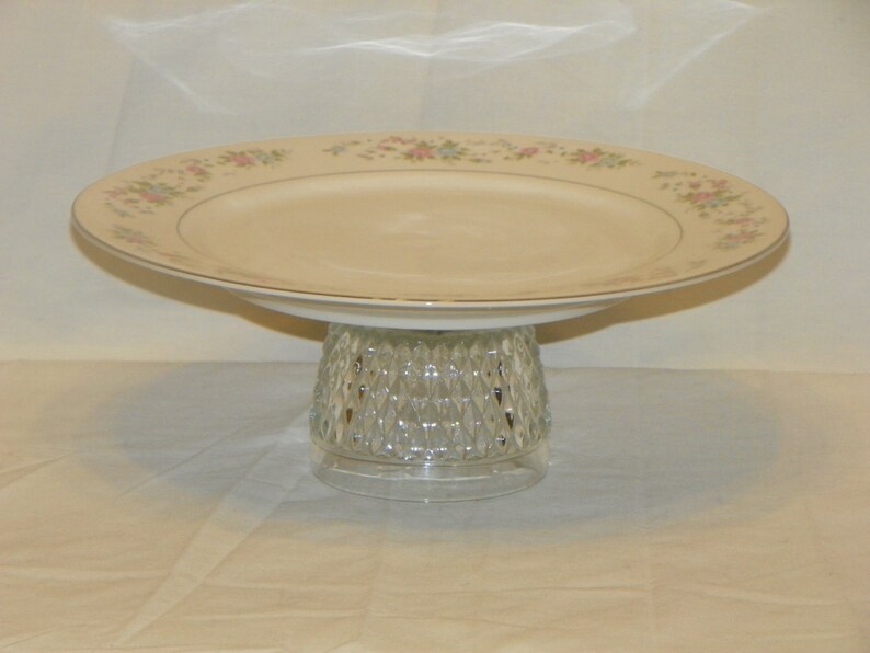 Beautiful Serving Platter Made of Vintage Glassware
