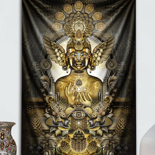 Mugwort Crystalline Dreams Tapestry by Third Eye Tapestries Etsy