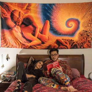 Mark Henson Spiral Genesis Tapestry by Third Eye Tapestries