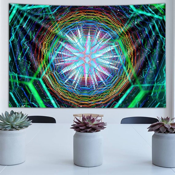 David Sugich Rainbow Star Tapestry by Third Eye Tapestries Etsy Canada