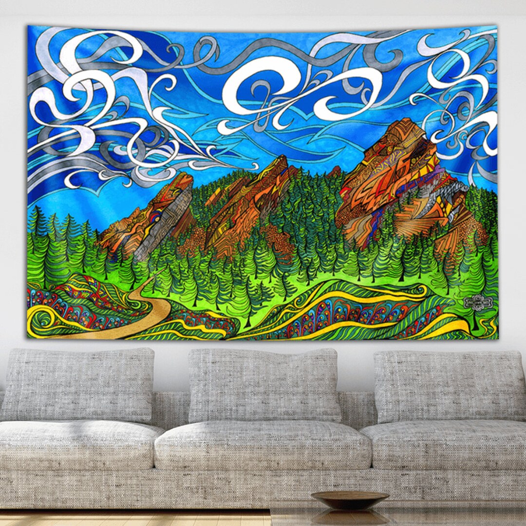 Phil Lewis Colorado Flat Irons Tapestry by Third Eye Tapestries Etsy