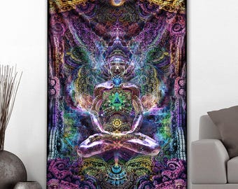 Dima Yastronaut Celestial Aura Tapestry by Third Eye Tapestries