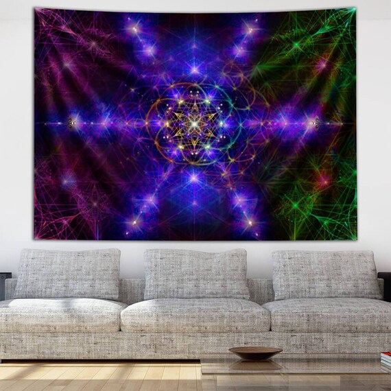 Melissande Monette Space Mandala Tapestry by Third Eye Tapestries Etsy