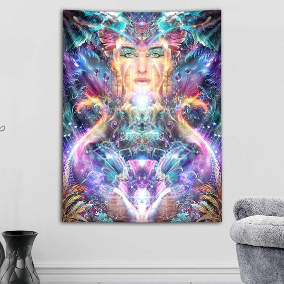 Psiloteric Visions Medicina Psychedelic Tapestry by Third Eye Tapestries