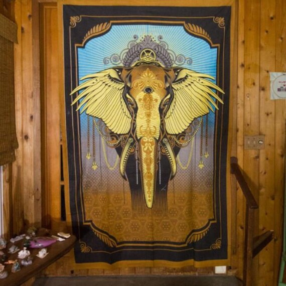 Third Eye Tapestries Grand Elephant Tapestry by Third Eye Tapestries