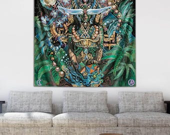 Adam One Moon Tapestry by Third Eye Tapestries
