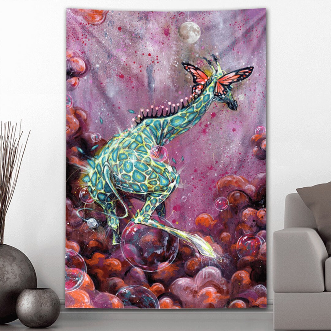 Giraffe tapestry sale