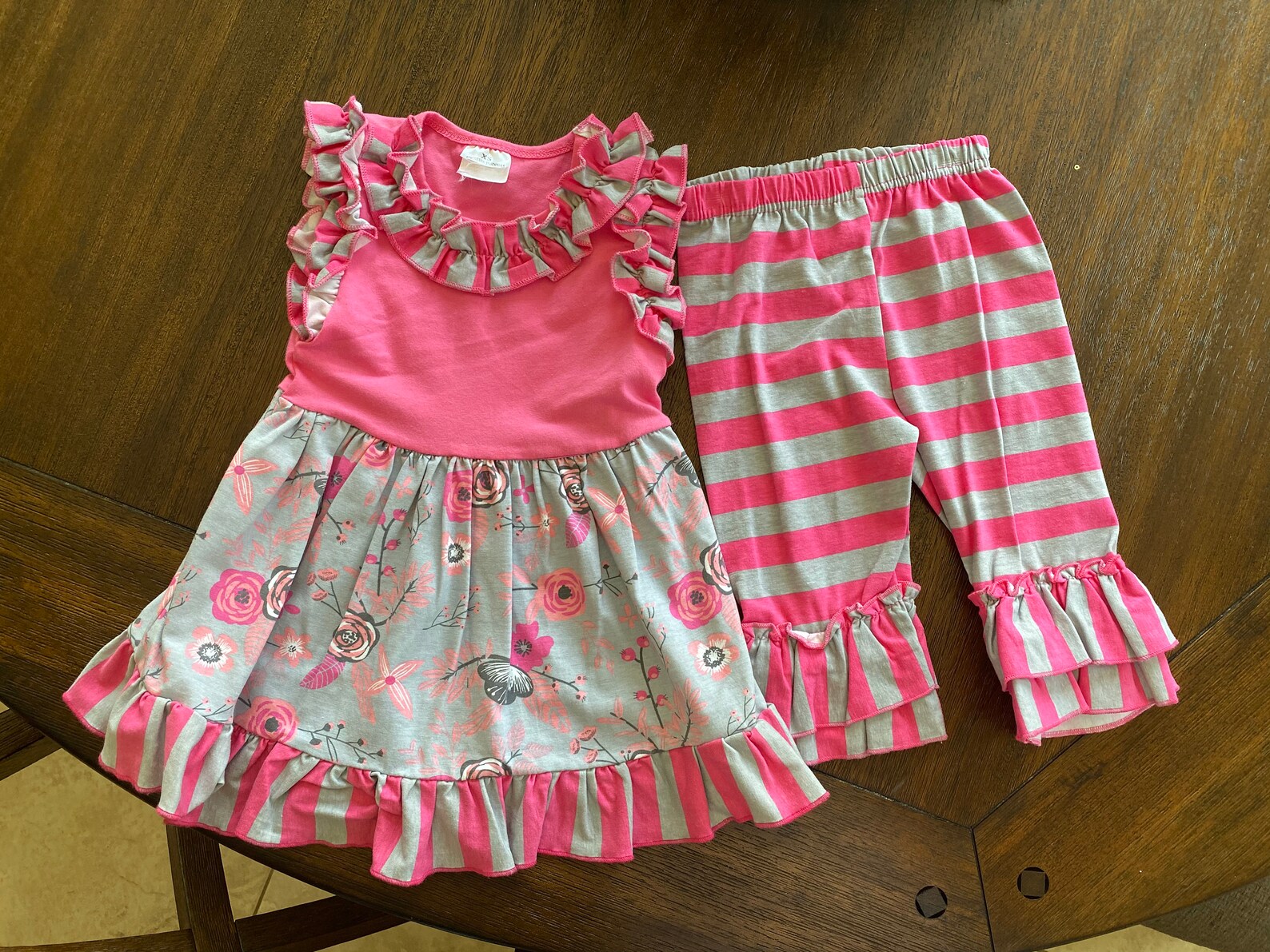 Girls Dress legging set Etsy