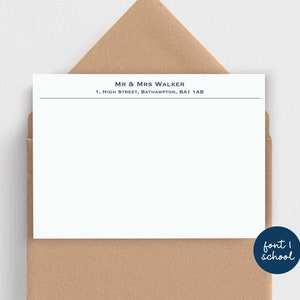 custom correspondence cards, personalised note cards