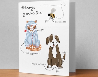 Personalised Appreciation Card, Funny Card, You're the Best Card, Congratulations Card, Well Done Card, Greetings Card