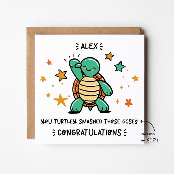 Passed Exams/GCSE Card • Personalised Exams Congratulations Card • A Levels Card • GCSE Card • Passed Exams