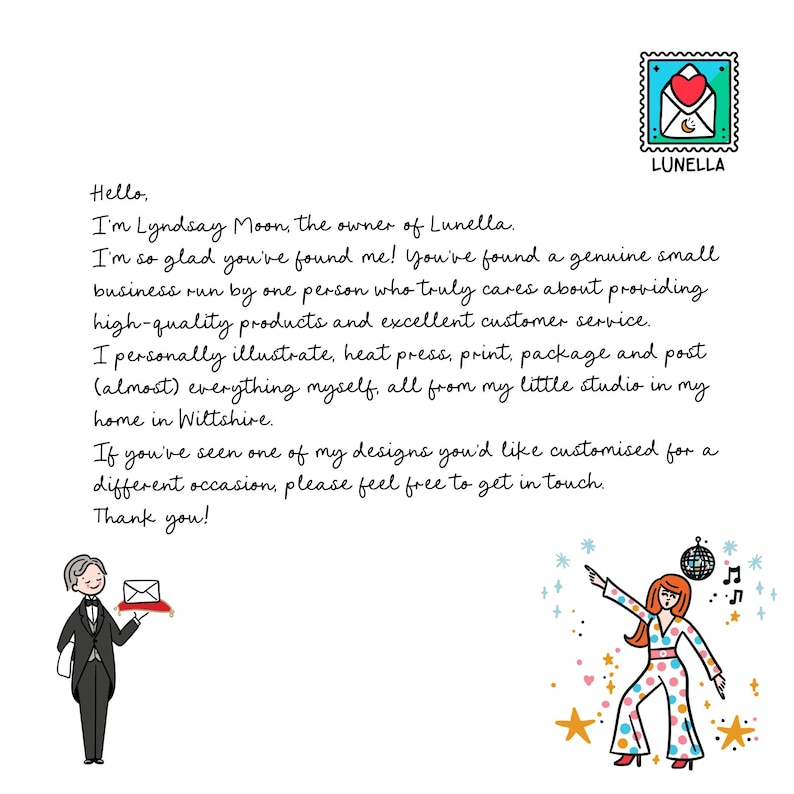 a letter from a woman to a man in a tuxedo
