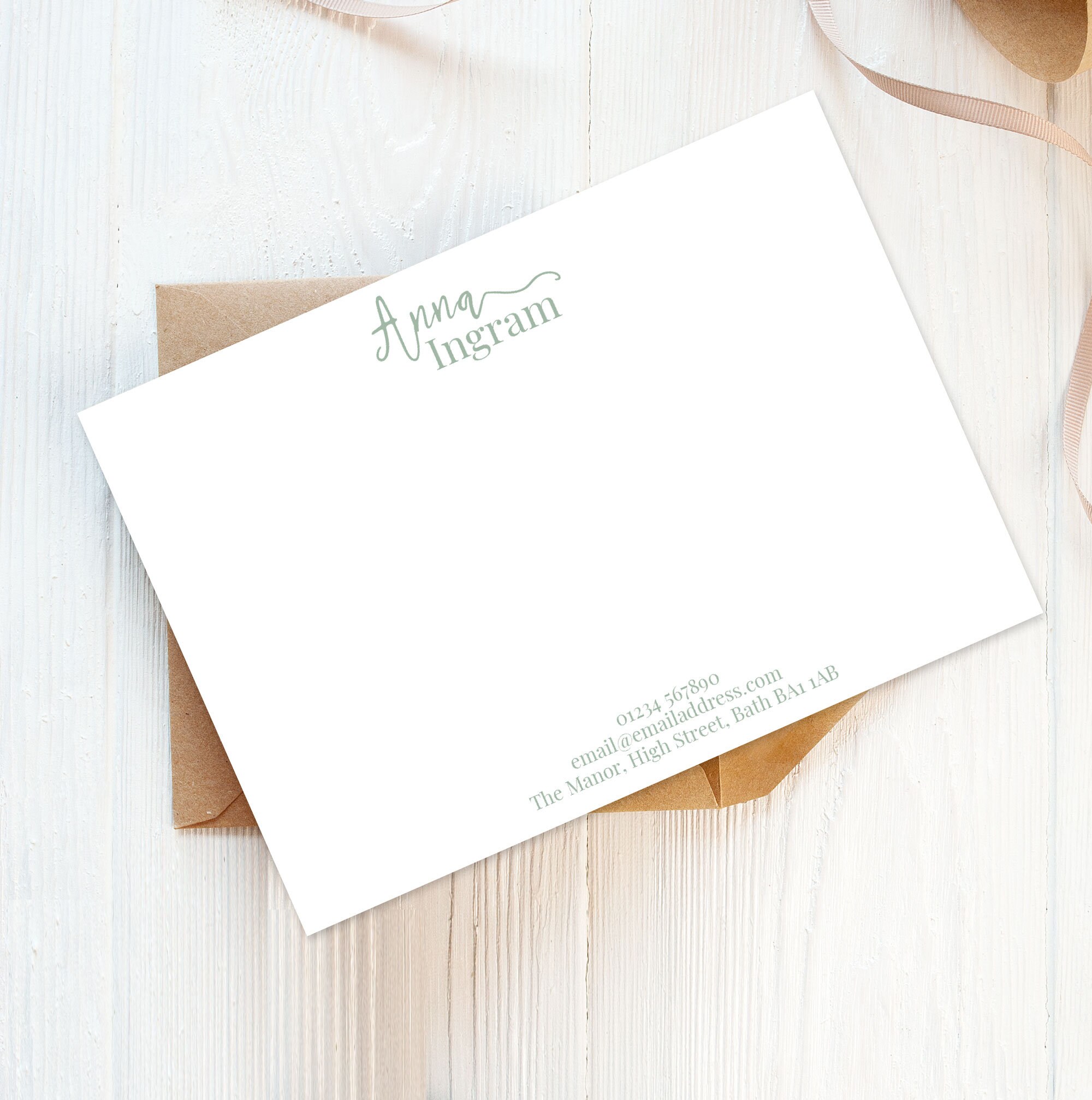 Stylish Coloured Writing Set Note Cards with Envelopes | Etsy