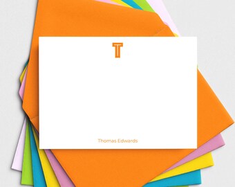 Children's Writing Set • Children's Monogram Writing Paper or Note Cards • Childrens Gift