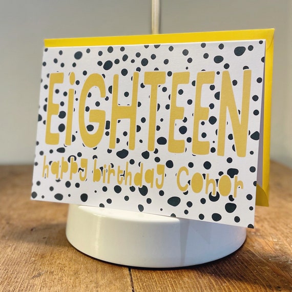 Personalised 18th Birthday Card, 18th Birthday Girl, 18th Birthday Boy, 18th Birthday, Gift, Brother, Sister, Nephew, Niece.