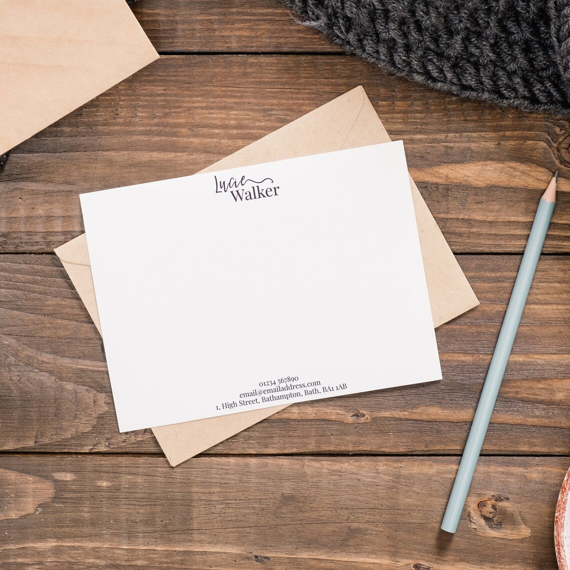 Stylish Coloured Writing Set Note Cards with Envelopes Etsy