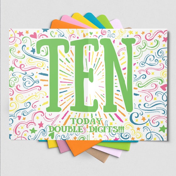 Any Number Personalised Birthday Card • Boy's Birthday Card • Girl's Birthday Card • Birthday Number Card