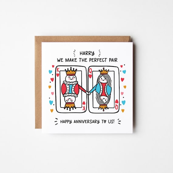Personalised Anniversary Card • Personalised Happy Anniversary Card • Anniversary Card For Him •  Anniversary Card For Her •
