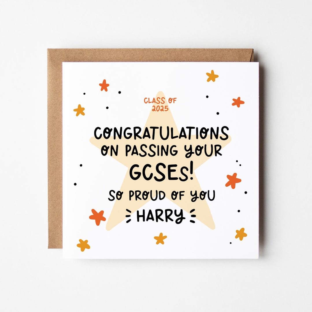 GCSE Exams Card • 2025 Well Done Exams Results • Smashed Exams Card ...