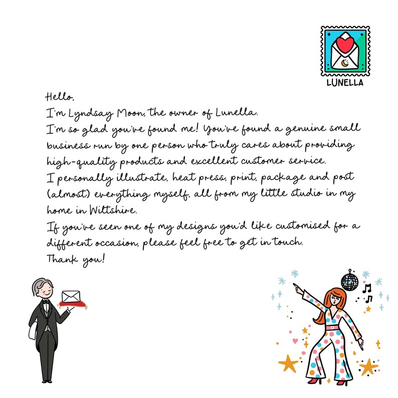 a letter from a woman to a man in a tuxedo