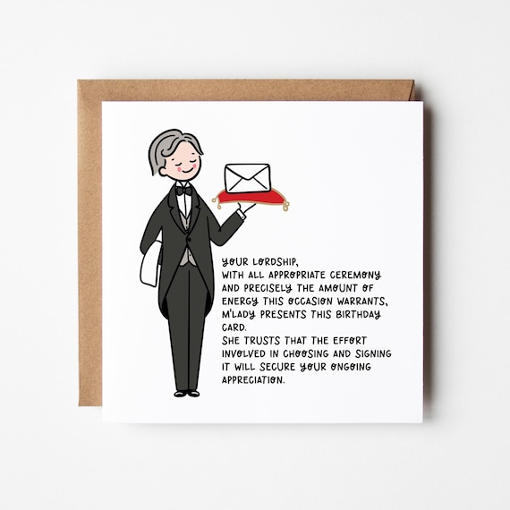 Funny Husband Birthday Card • Obligatory Birthday Card For Husband • Birthday Card For Husband • Gorgeous Husband Card  •