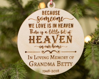 memorial ornaments etsy