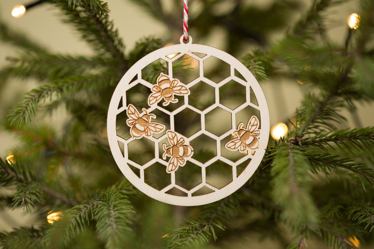 ornament Bee Hive Ornament Beekeeper Gift Bee Etsy