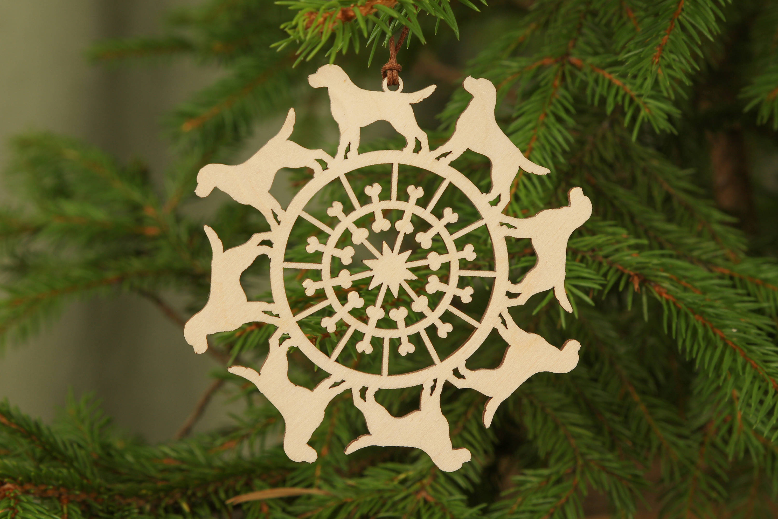 Dog ornament Handmade Christmas ornaments Unique laser cut Etsy