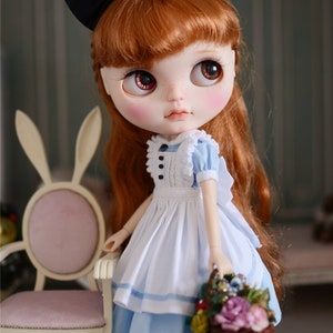 Handmade Blythe Outfit, Blythe Dress,pullip,Barbie, Alice Suit, Alice Maid Dress