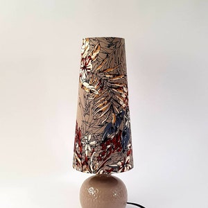 Cone Lampshade 30cm high brown natural colours