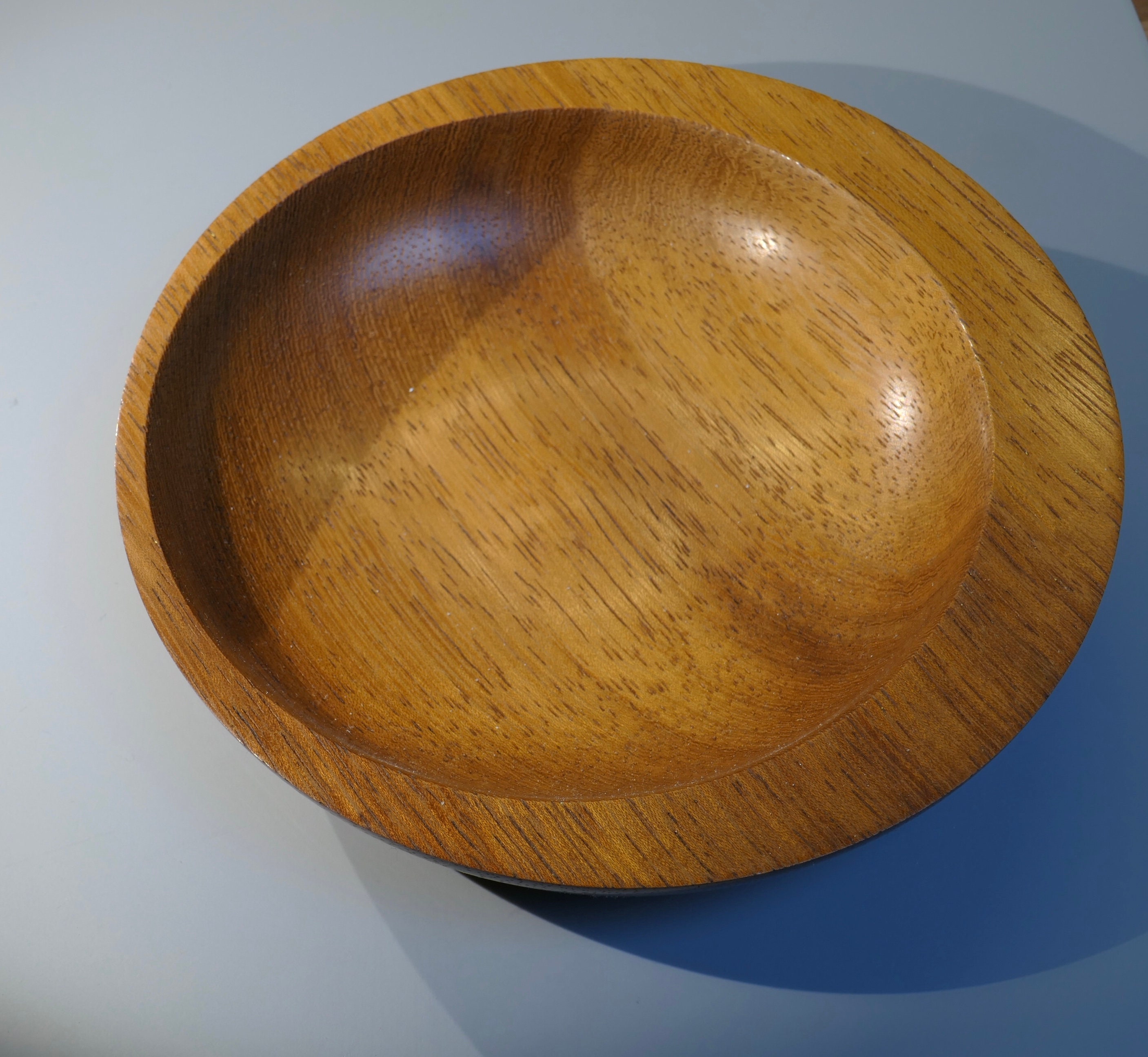 Small Decorative Wooden Bowl Handmade in Iroko. Etsy