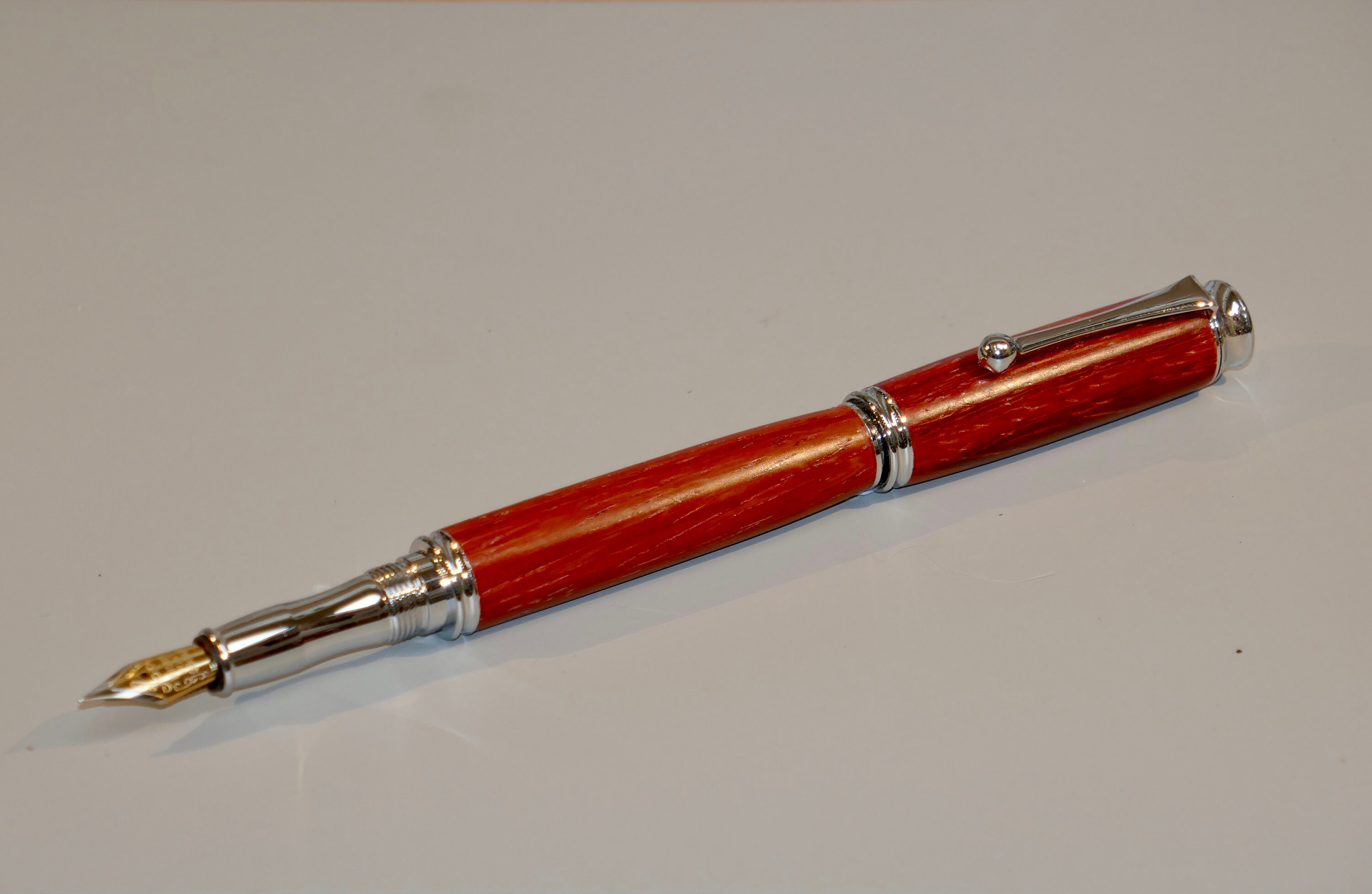 Handmade Wooden Pen. Wood Fountain Pen Made in African Paduak Etsy UK