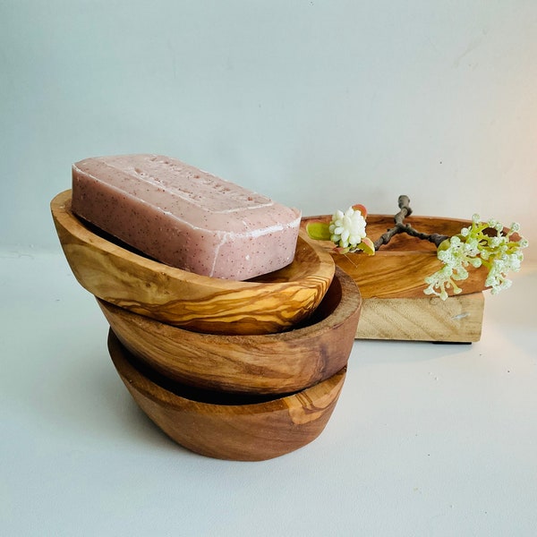 Olive wood soap dish|soap dish. Bathroom|kitchen. Housewarming.