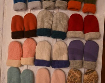 100% Cashmere Baby Mittens Super Soft Machine Wash and Dry!