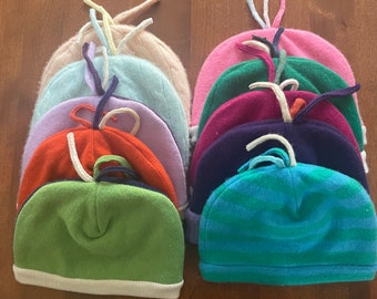 100% Cashmere/Cashmere-lined Baby, Children's and Toddler Hats Super Soft Machine Wash and Dry