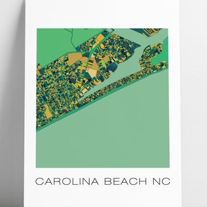Carolina Beach, CB, Carolina Beach NC, Carolina Beach Map, Beach House, Wall Art, Map Art, Carolina Beach Poster, Beach, 10 Color Options