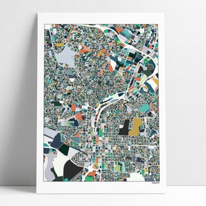 Raleigh, Raleigh NC, Raleigh Map, Raleigh Print, City Map, Abstract Art, Wall Art, Raleigh Poster Print, Raleigh Travel Map, Raleigh Gift