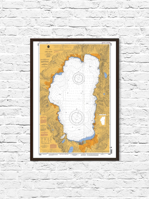 Lake Tahoe Navigation Chart