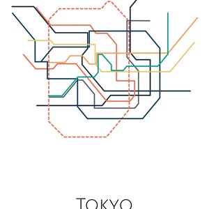 Tokyo Metro, Tokyo Subway Map, Tokyo, Subway Art, Transit Map, Tokyo ...