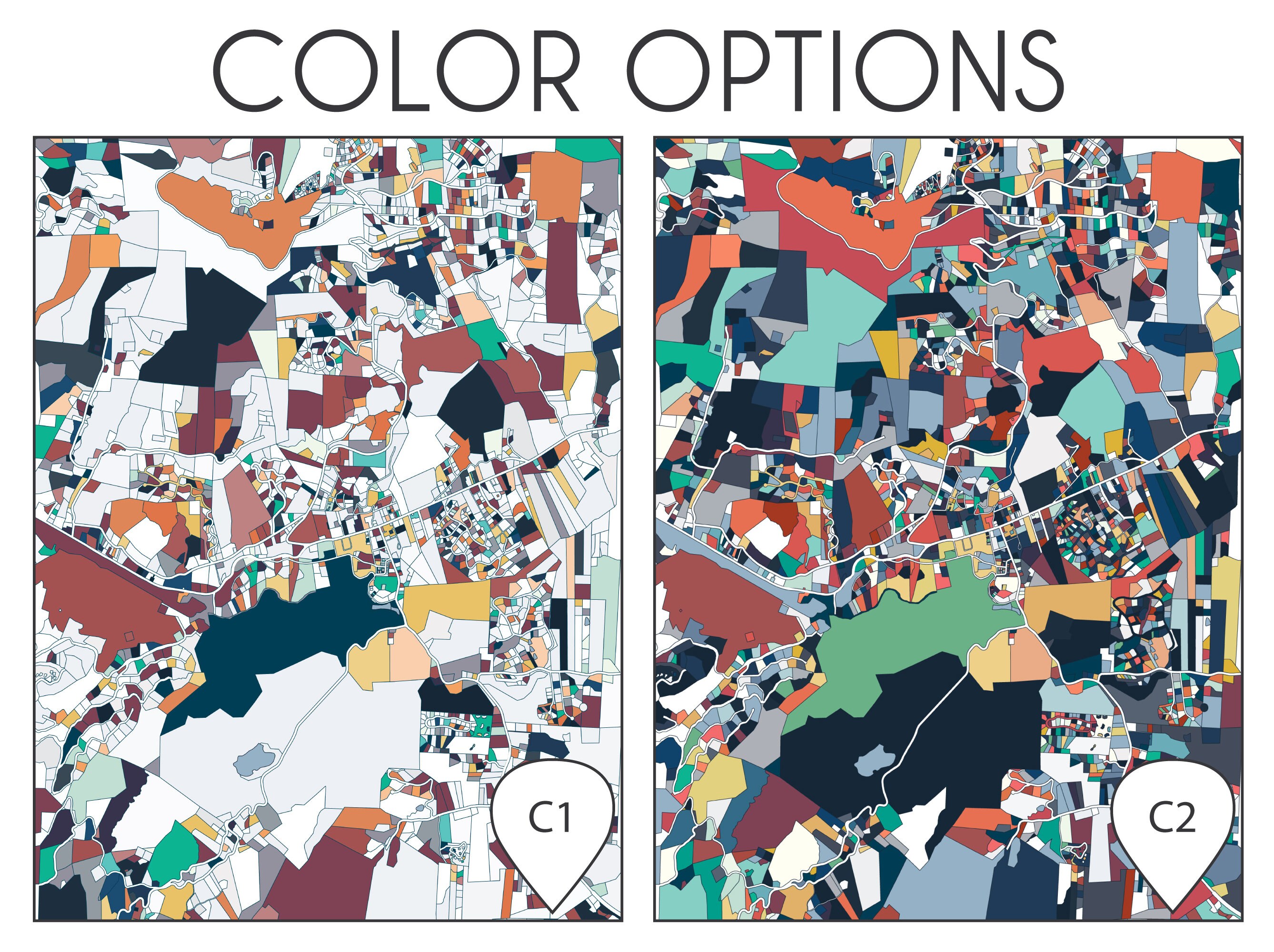 Banner Elk NC Map Art Print Wall Art Housewarming Gift Etsy